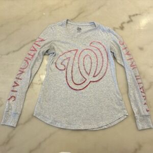 Nike Genuine Merchandise Washington Nationals Slim Fit Large Womens Long Sleeve